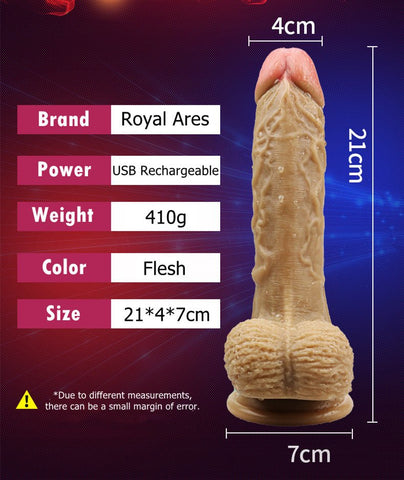 royal ares dildo 8 inch rechargeable royal ares dildo 8 inch rechargeable