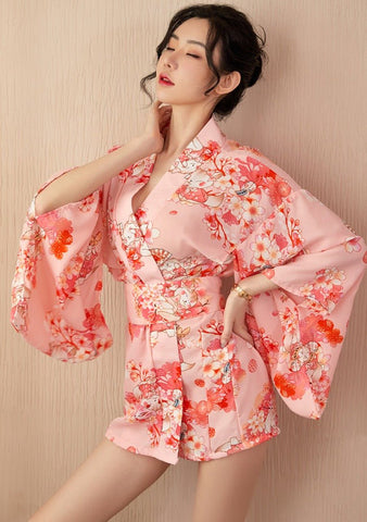 japanese sexy sakura kimono