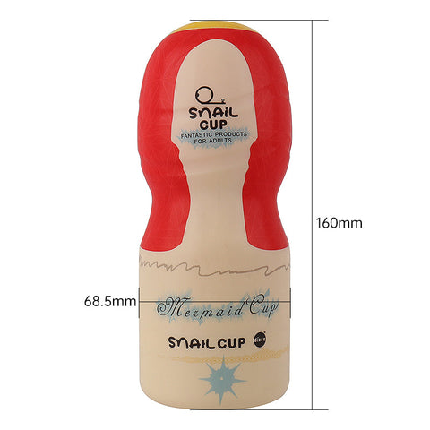 snail mermaid stroker cup