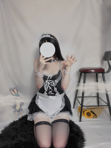 french maid babydoll costume